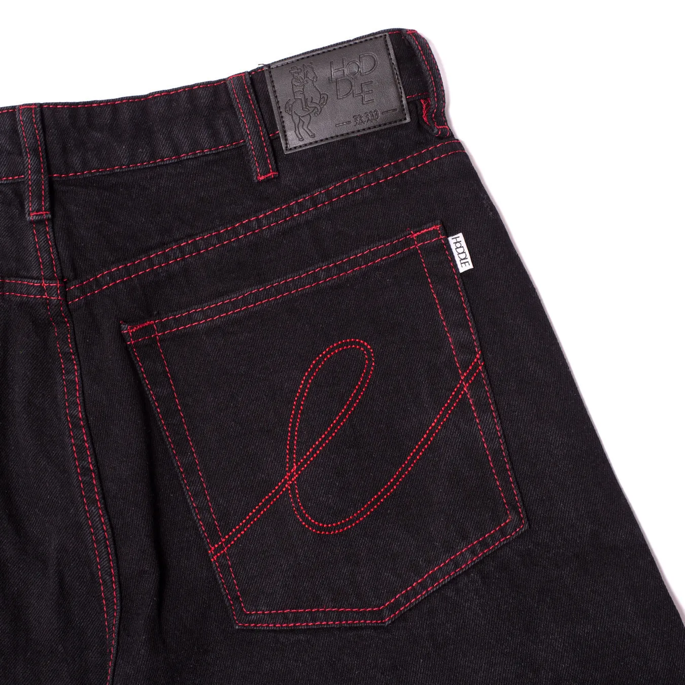 16 Ounce Denim Ranger Jean - Black/Red Stich