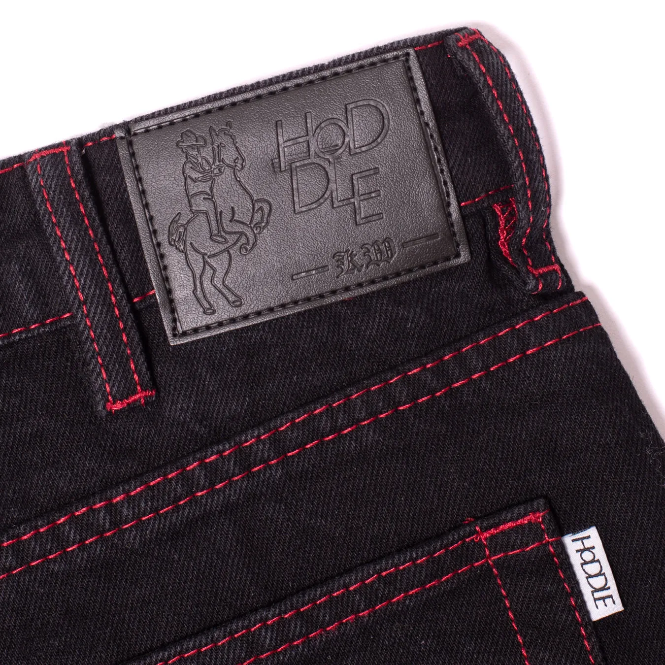 16 Ounce Denim Ranger Jean - Black/Red Stich