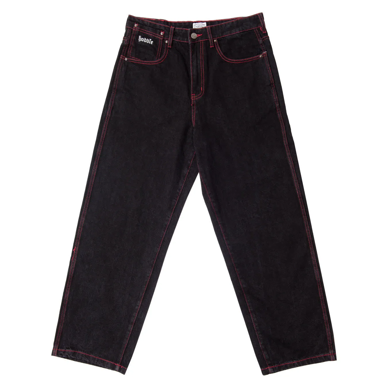 16 Ounce Denim Ranger Jean - Black/Red Stich