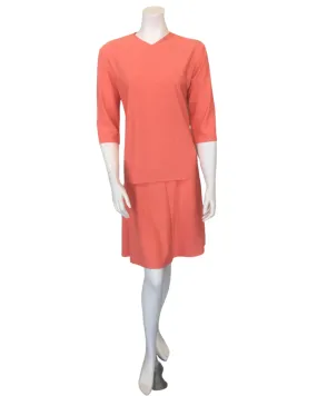 2PCSWMWR Coral Junior Swim Top & Skirt