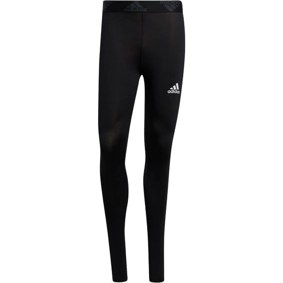 adidas Tech-Fit 3 Stripes Mens Long Training Tights - Black