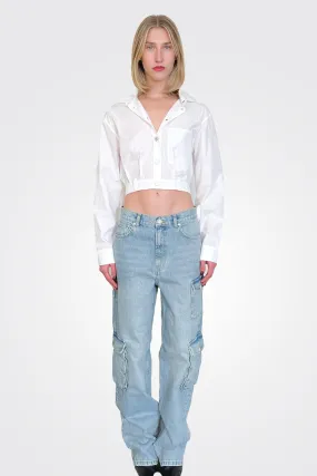 Baggy Denim Jeans - Light Blue