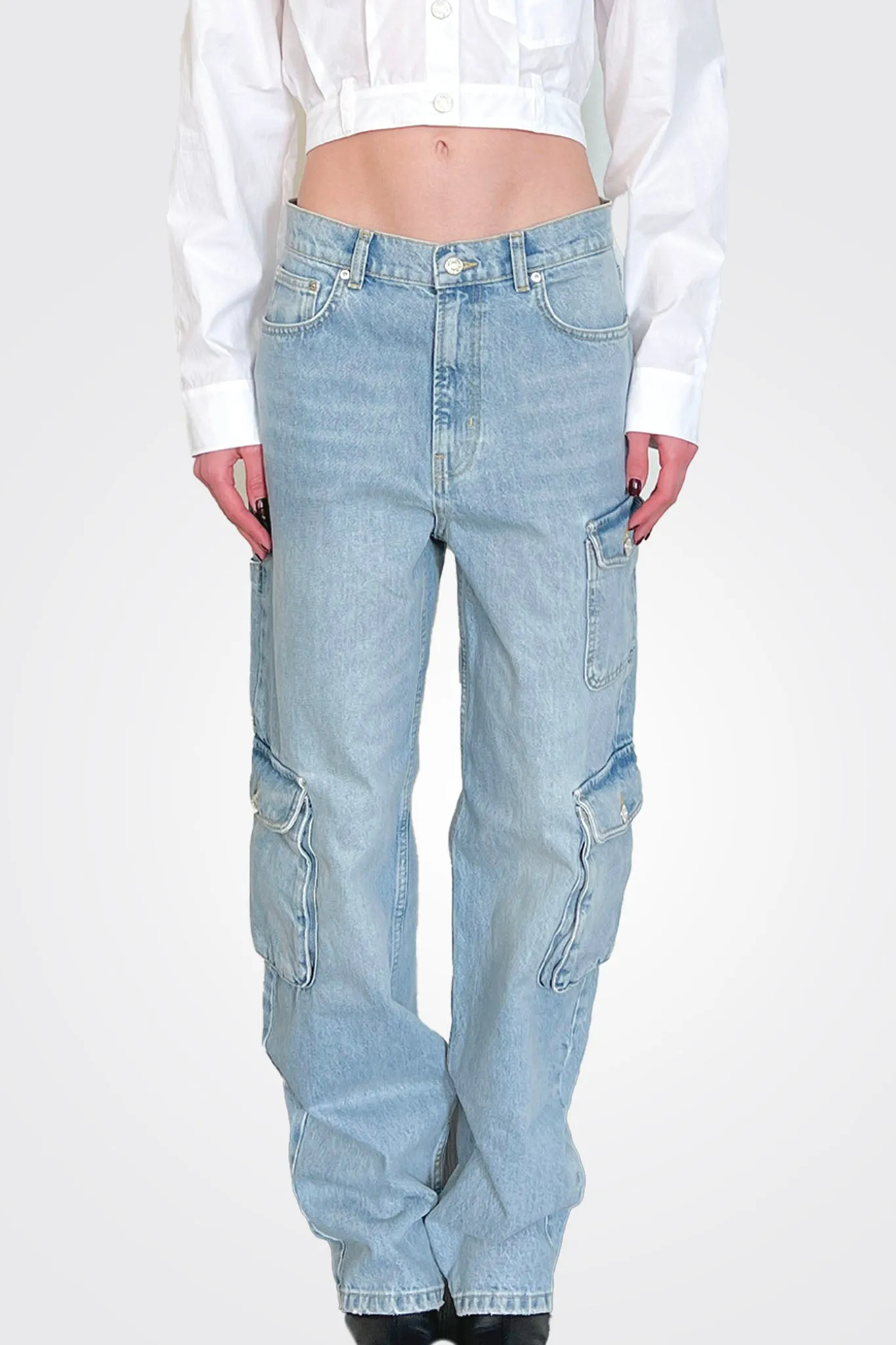 Baggy Denim Jeans - Light Blue