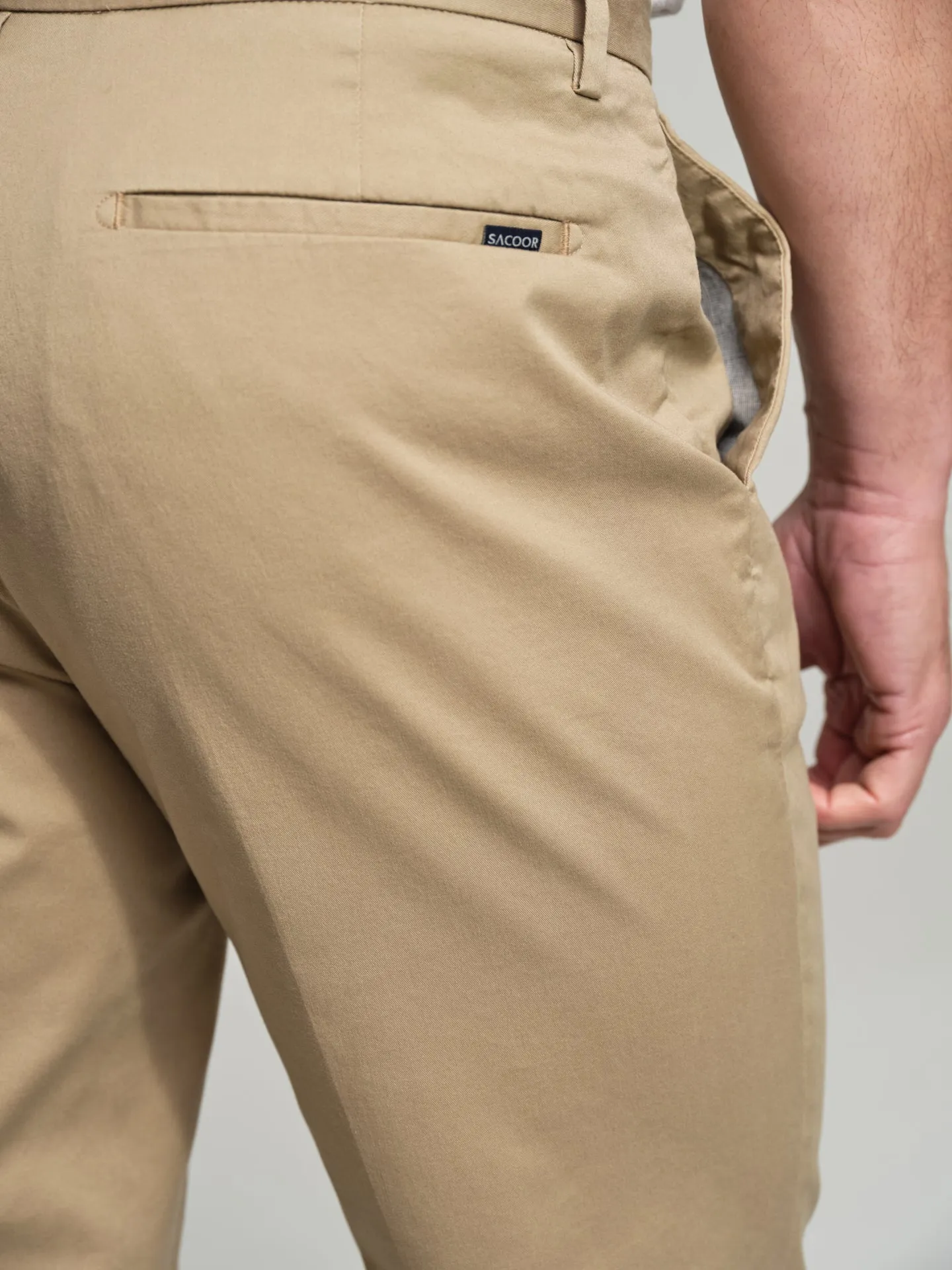 Basic regular fit chino trousers