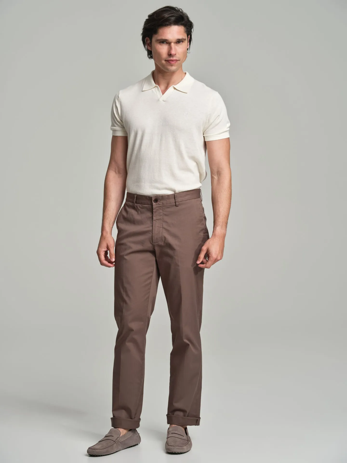 Basic regular fit chino trousers