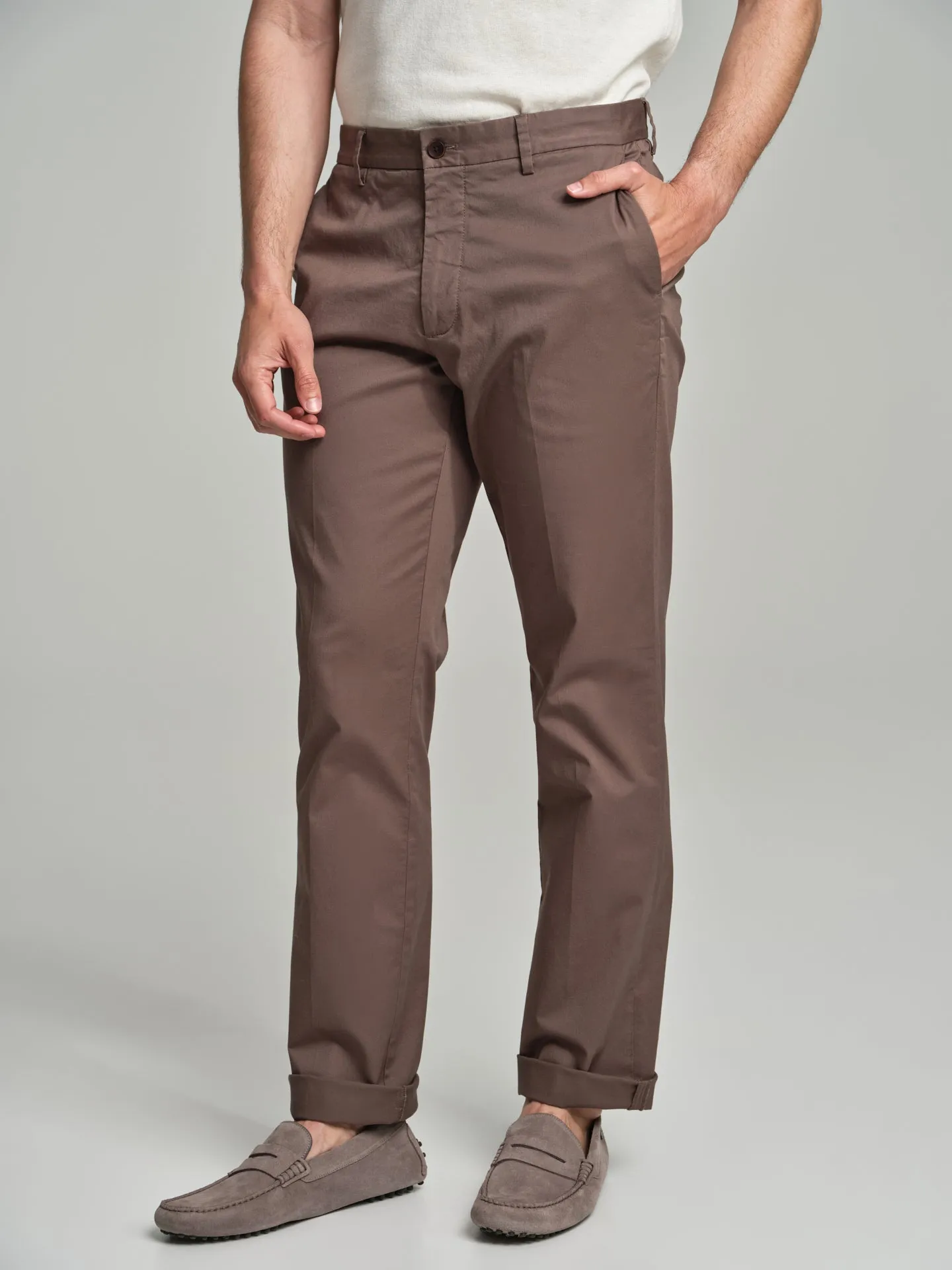 Basic regular fit chino trousers