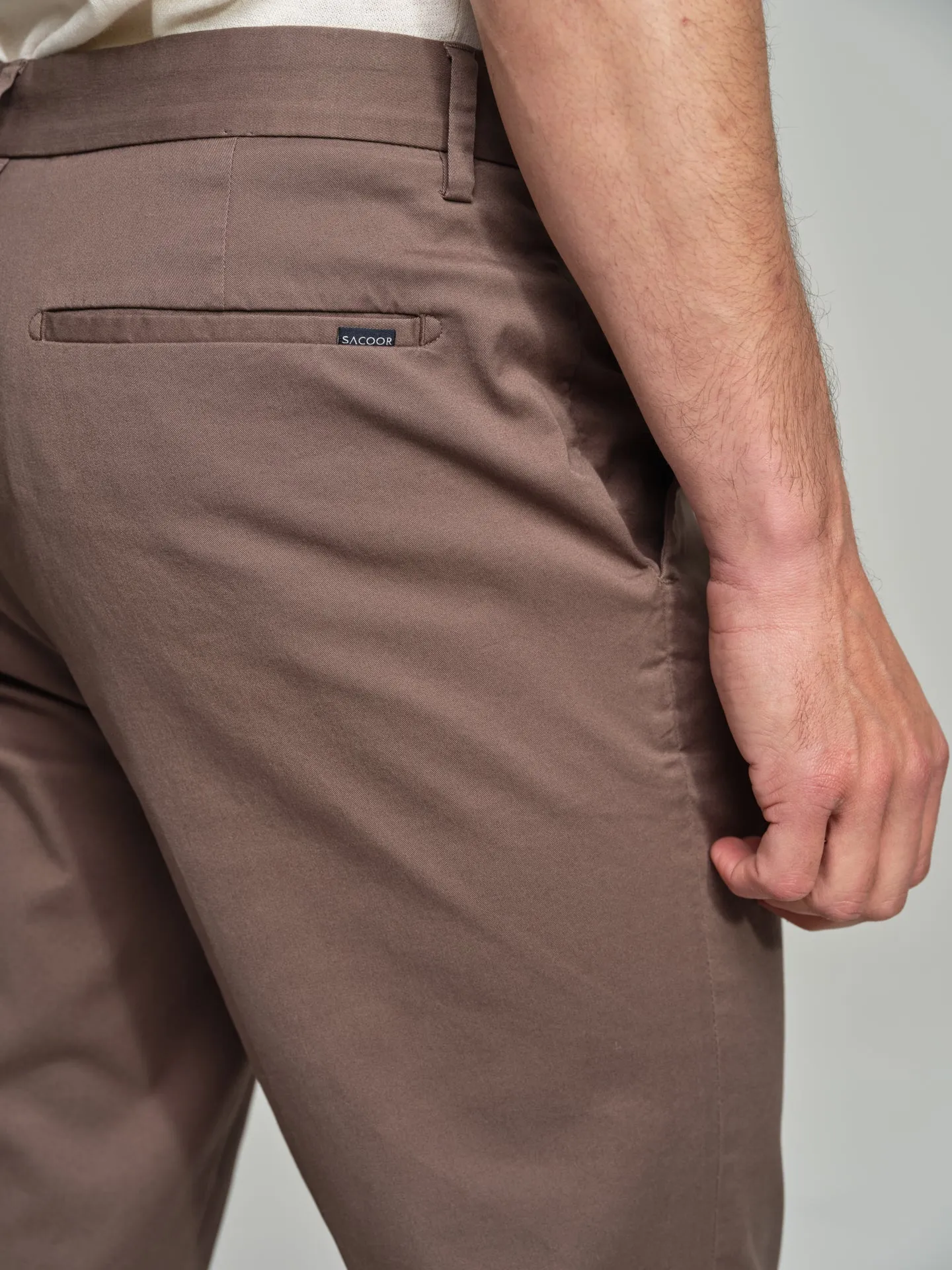 Basic regular fit chino trousers