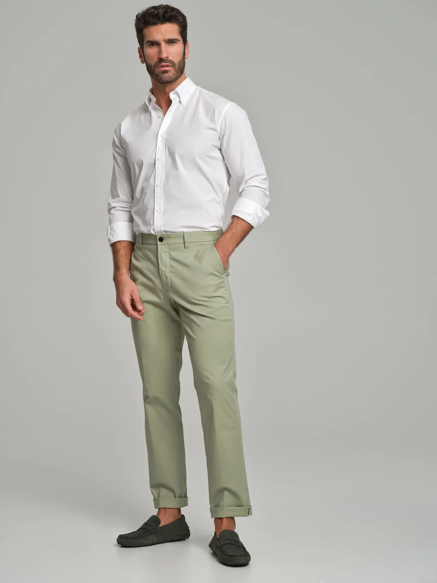 Basic regular fit chino trousers