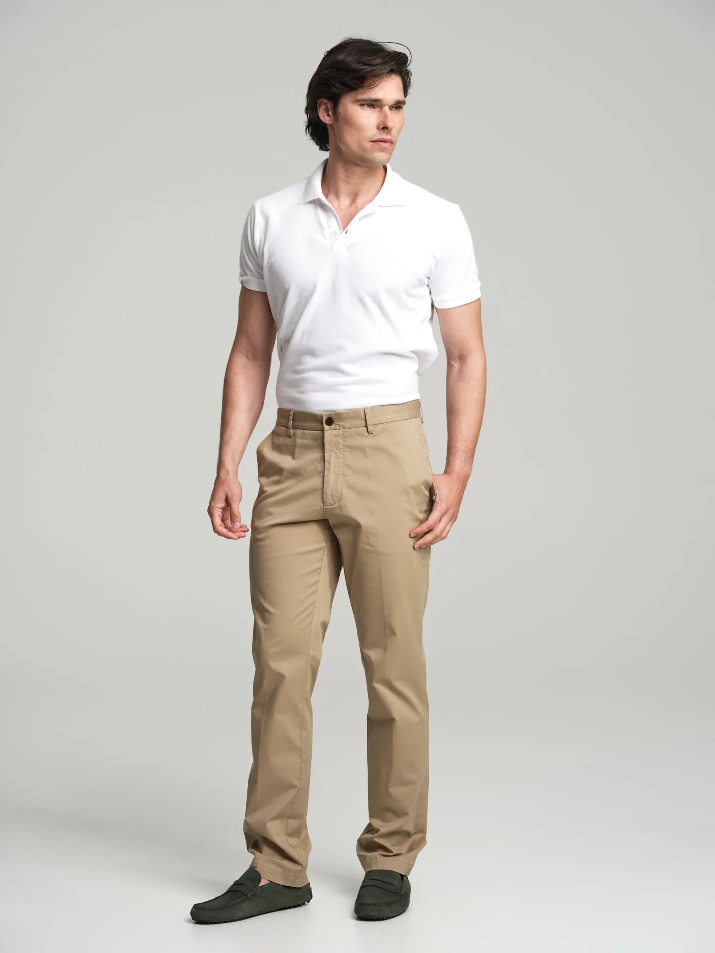 Basic regular fit chino trousers