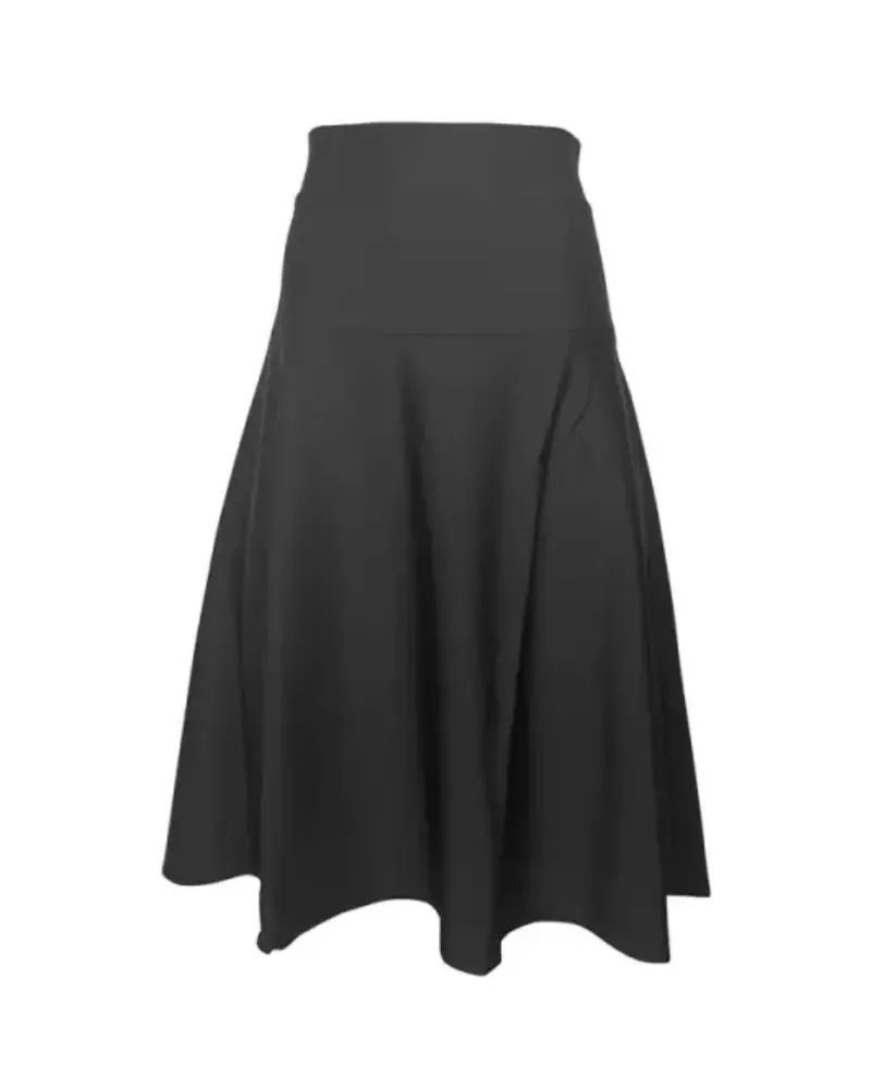 Bella Black 23" Swim Skirt with Attached Shorts