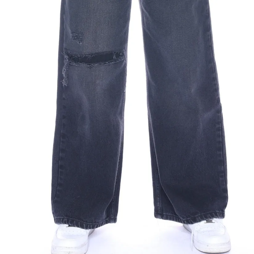 BLACK SUPER BAGGY UNISEX DENIM