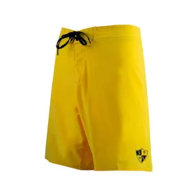 Board Shorts | Solid Neon Yellow | Black SA Shield