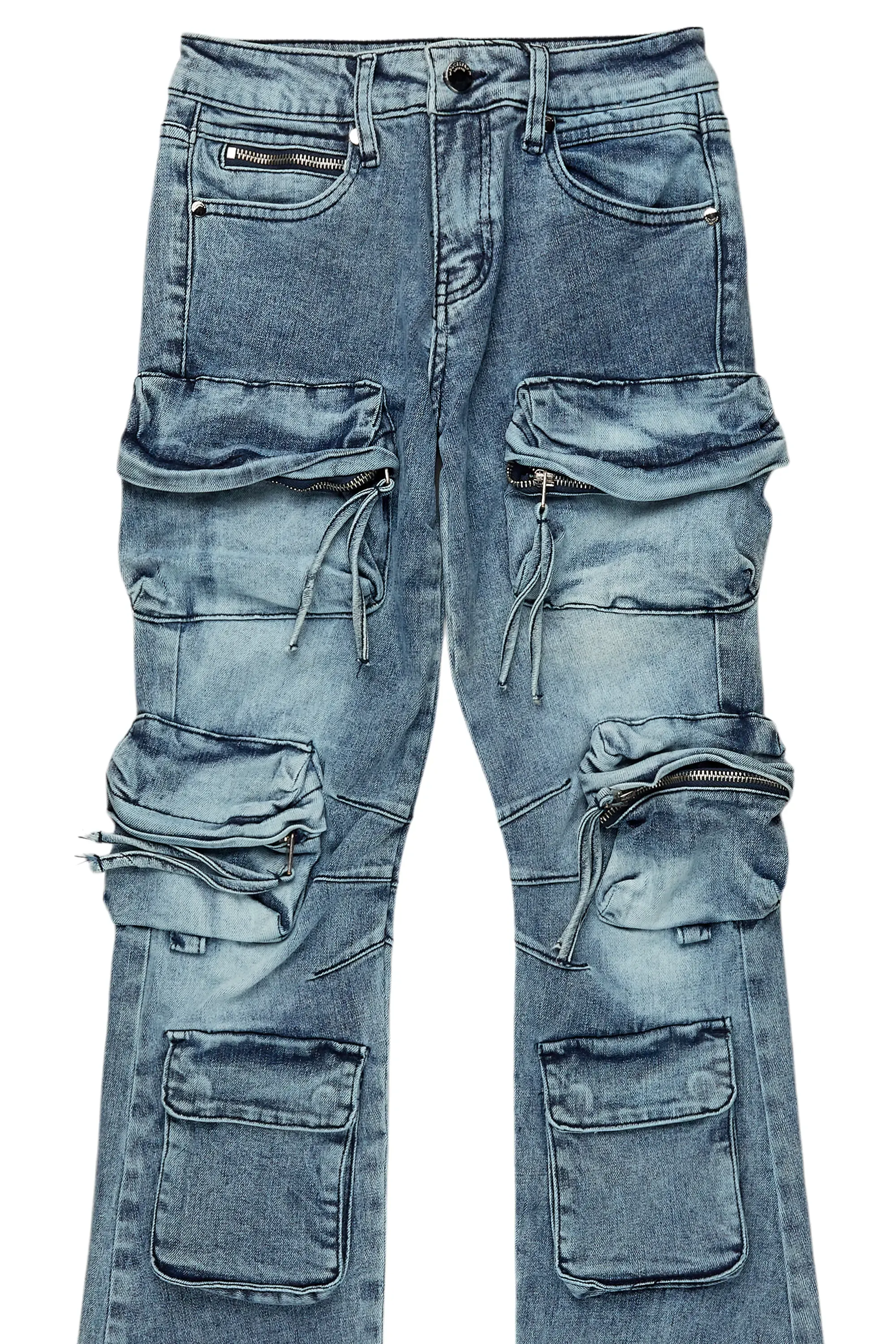 Boys Lenz Blue Baggy Fit Jean