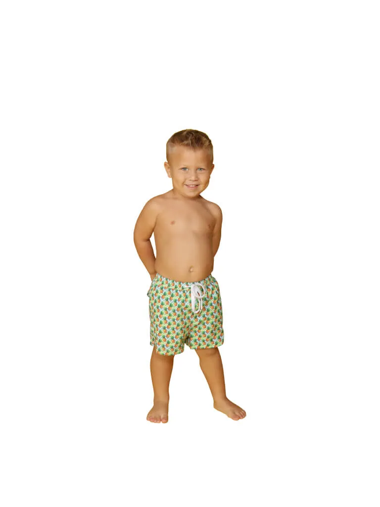 Boys printed swim shorts