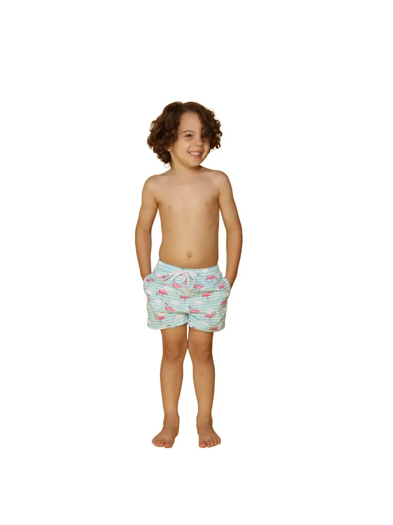 Boys printed swim shorts