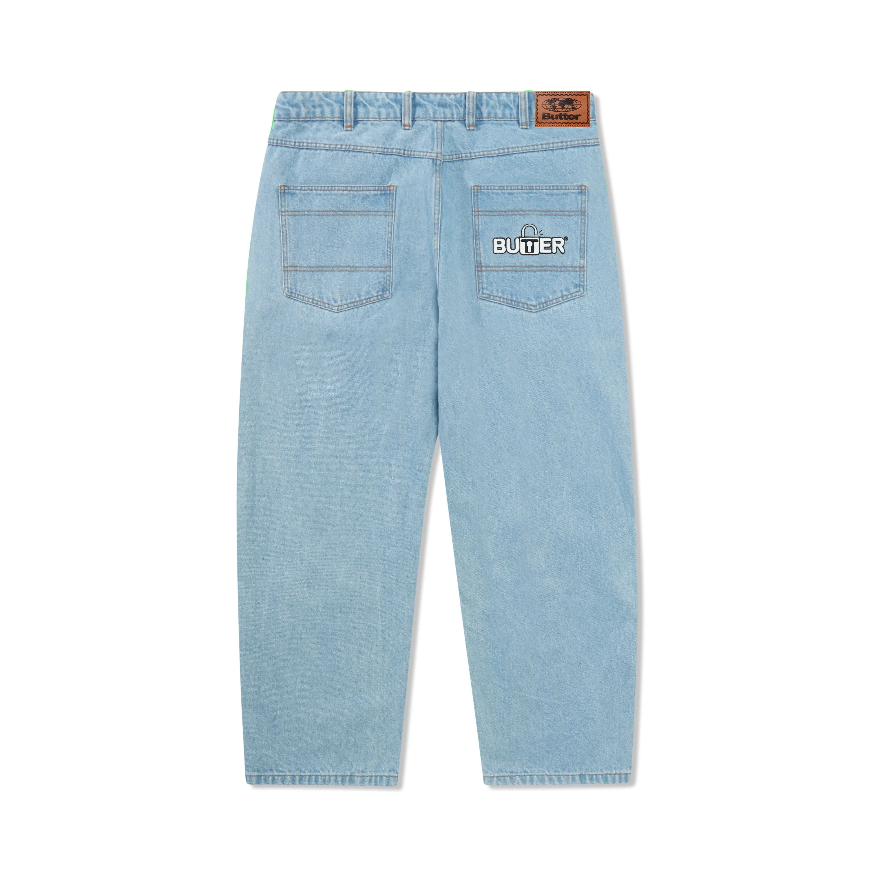 Butter Goods Lock Baggy Denim Jeans - Light Indigo