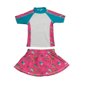 Girls 2-6 Short Sleeve Rashguard Set