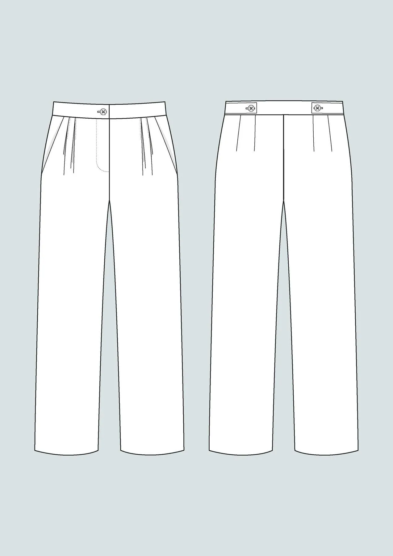 High-Waisted Trouser Pattern - The Assembly Line