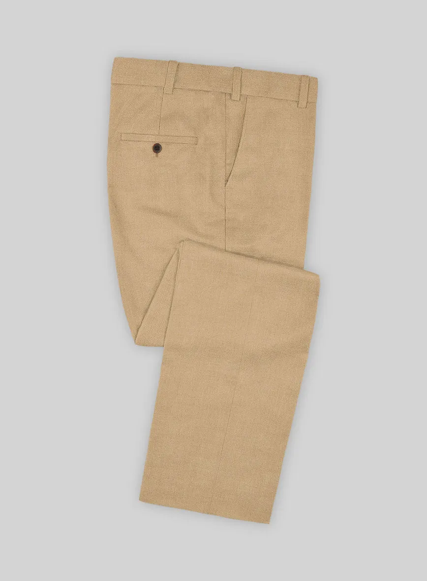 Napolean Stretch Dark Khaki Wool Pants