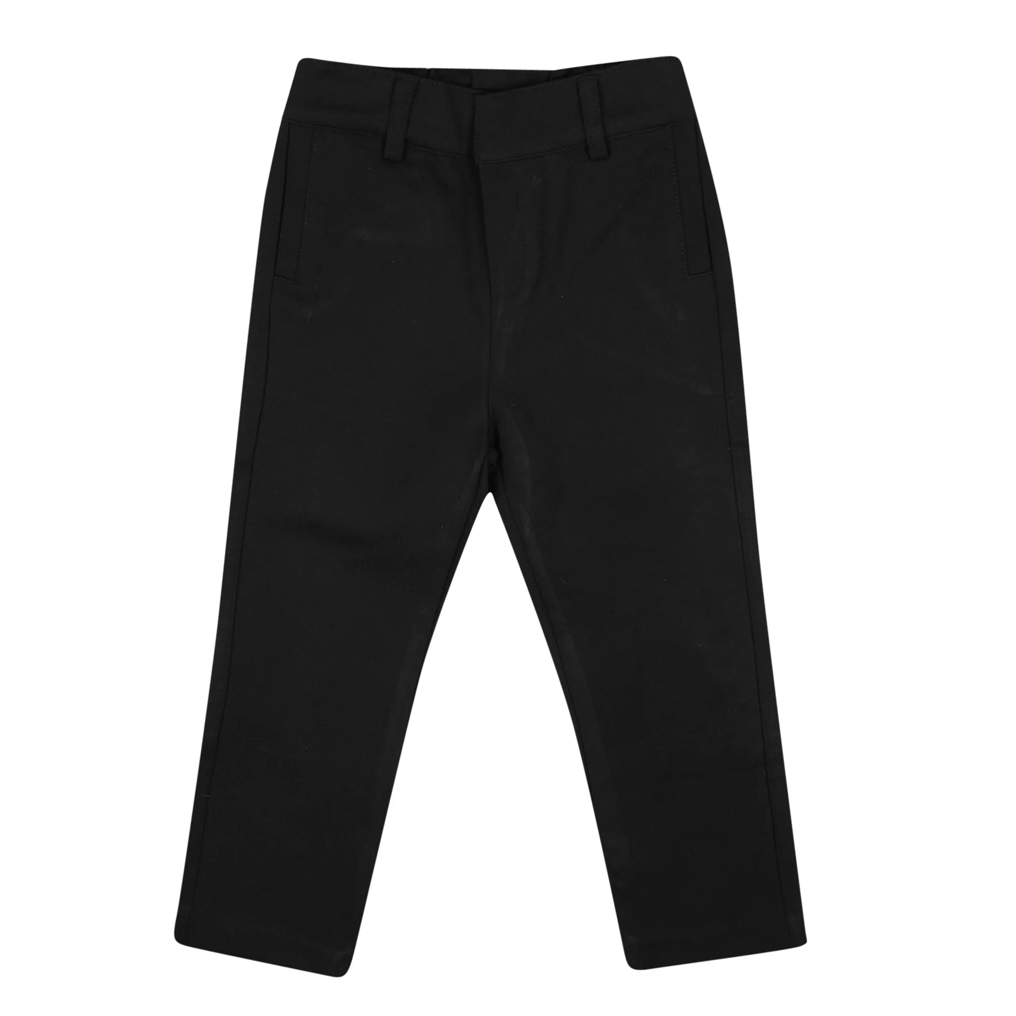 pants solid stretch - black