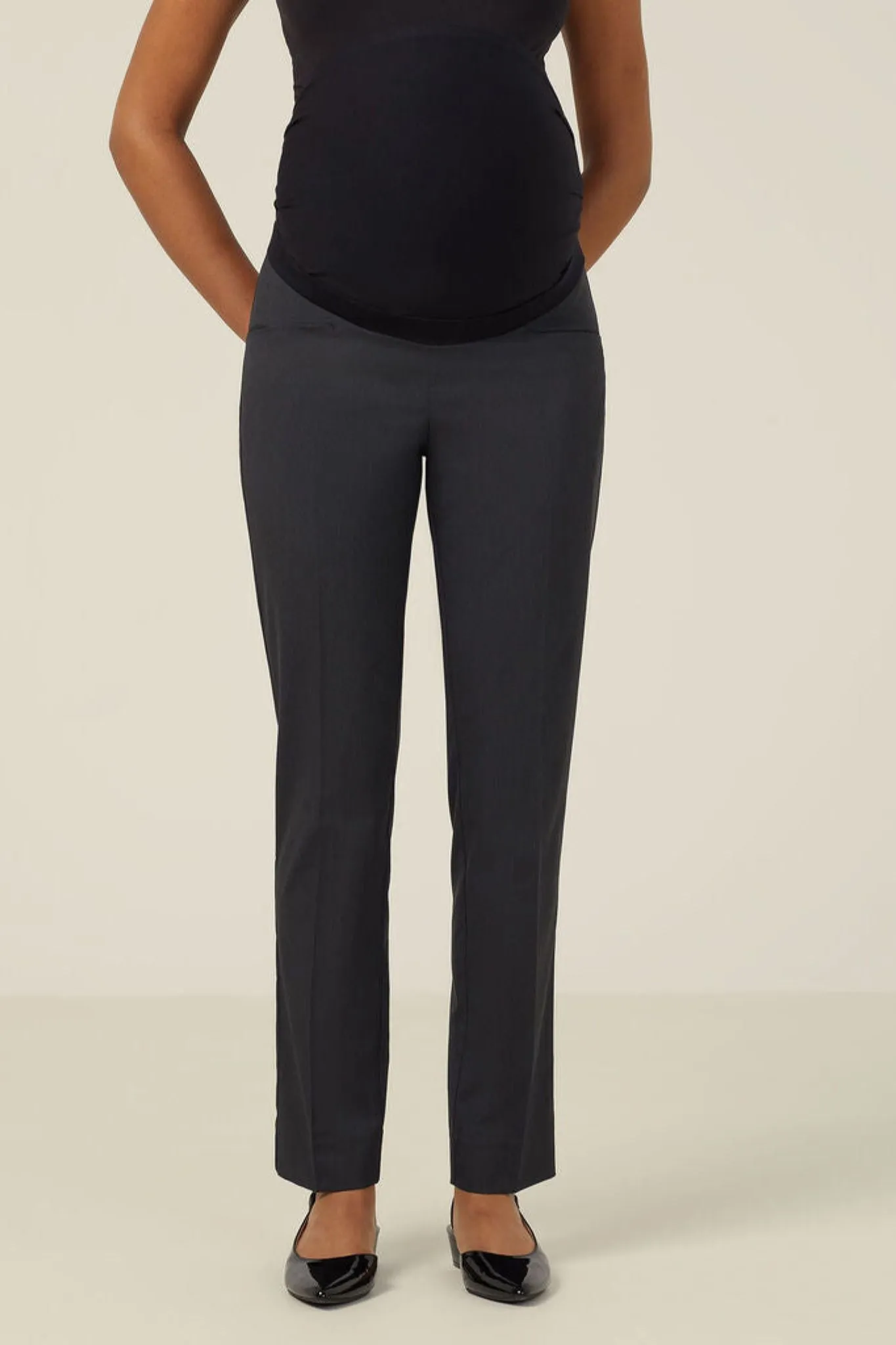 Poly Viscose Stretch Maternity Pant - CAT3XN