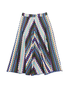 R23-PT-M Junior's Missoni Print Swim Skirt