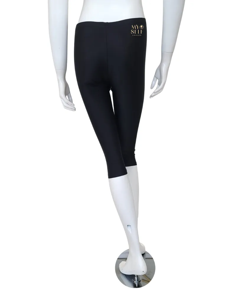 SEA-2 Black Swim Capri Leggings