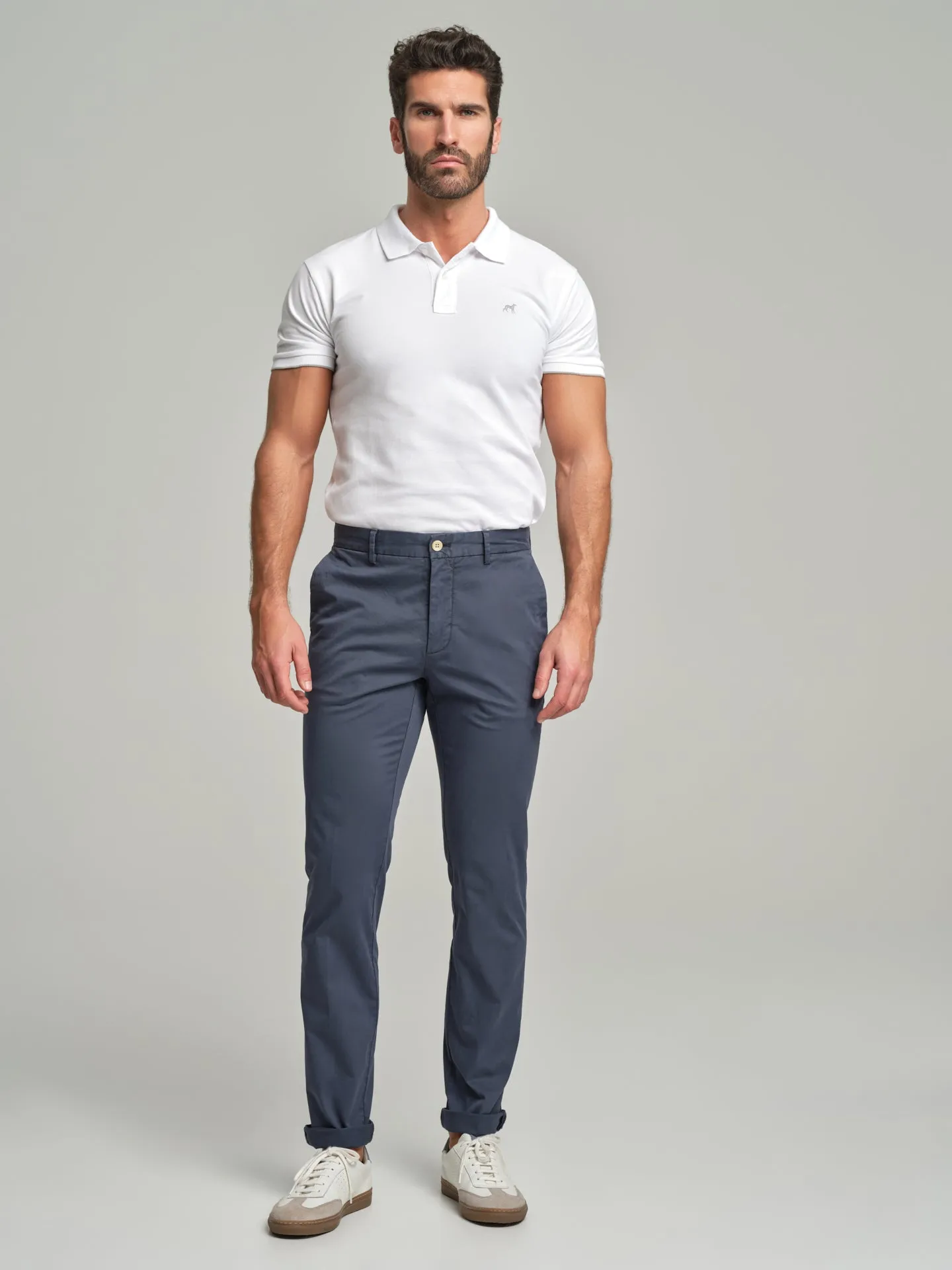 Soft twill chino trousers