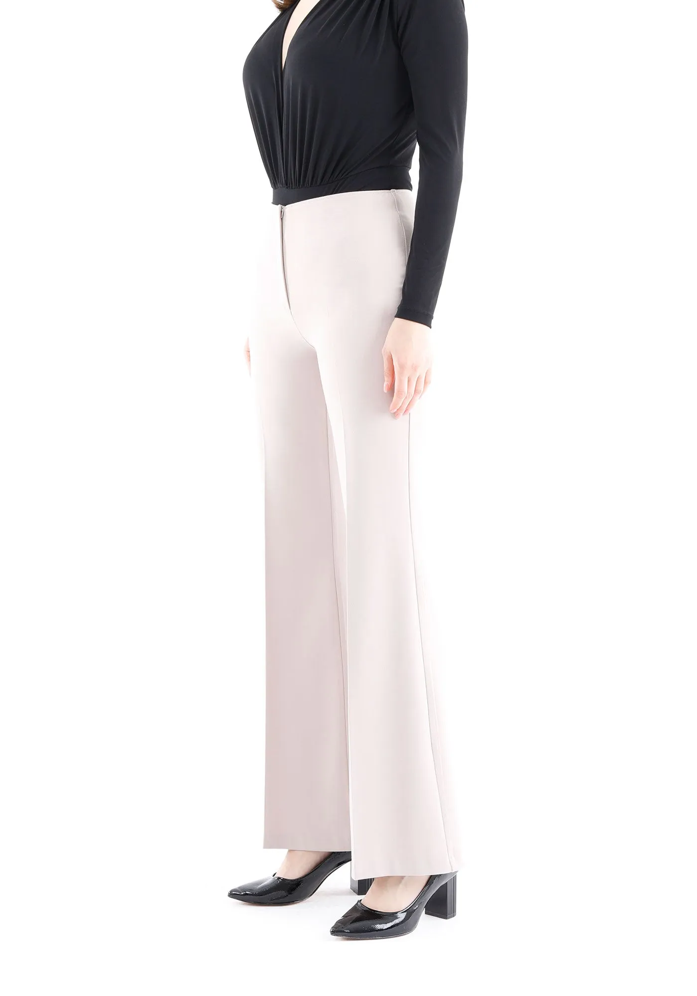 Stone Bootcut Pants - High Waisted Flare Trousers