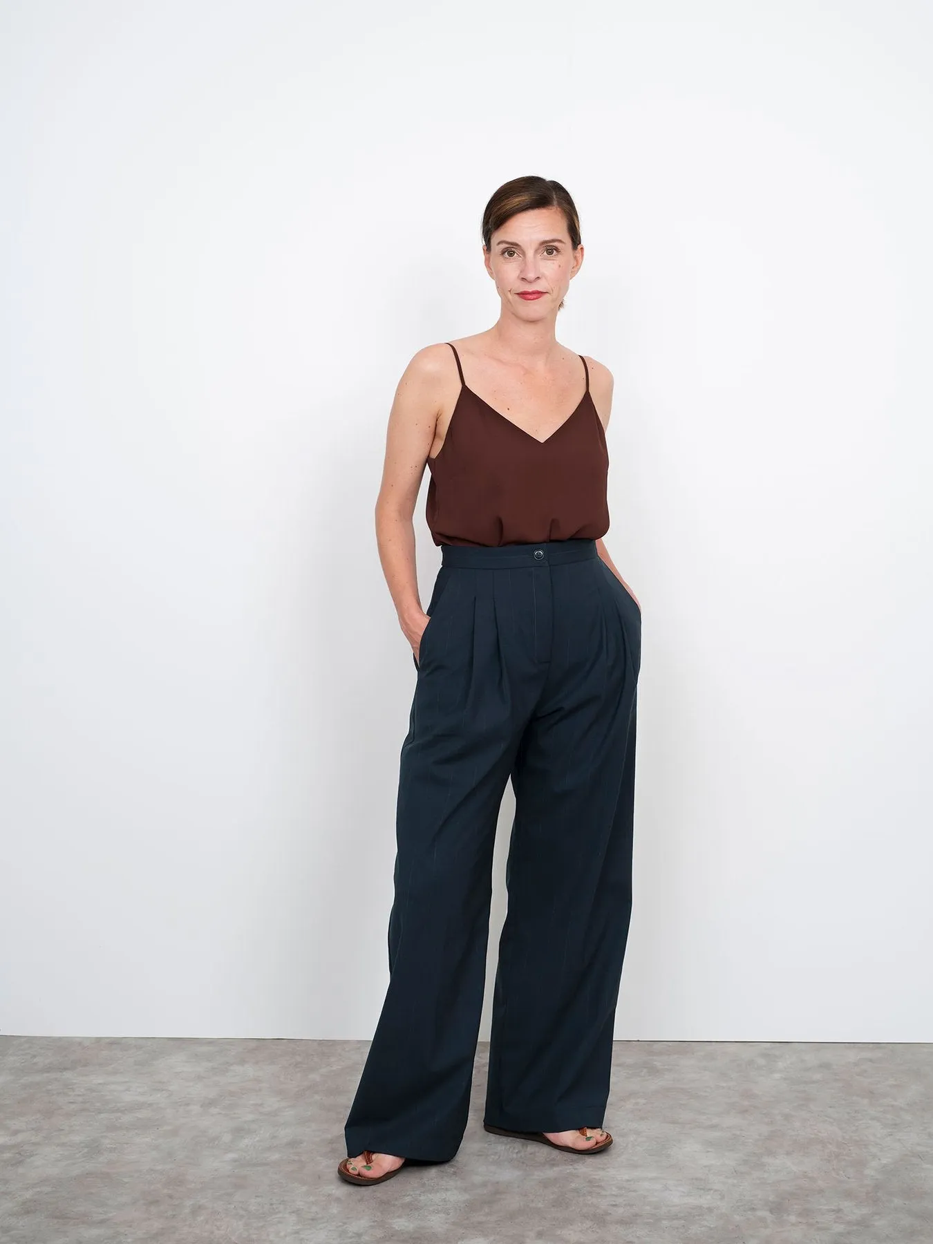 THE ASSEMBLY LINE • High Waisted Trousers Sewing Pattern (XS - L)