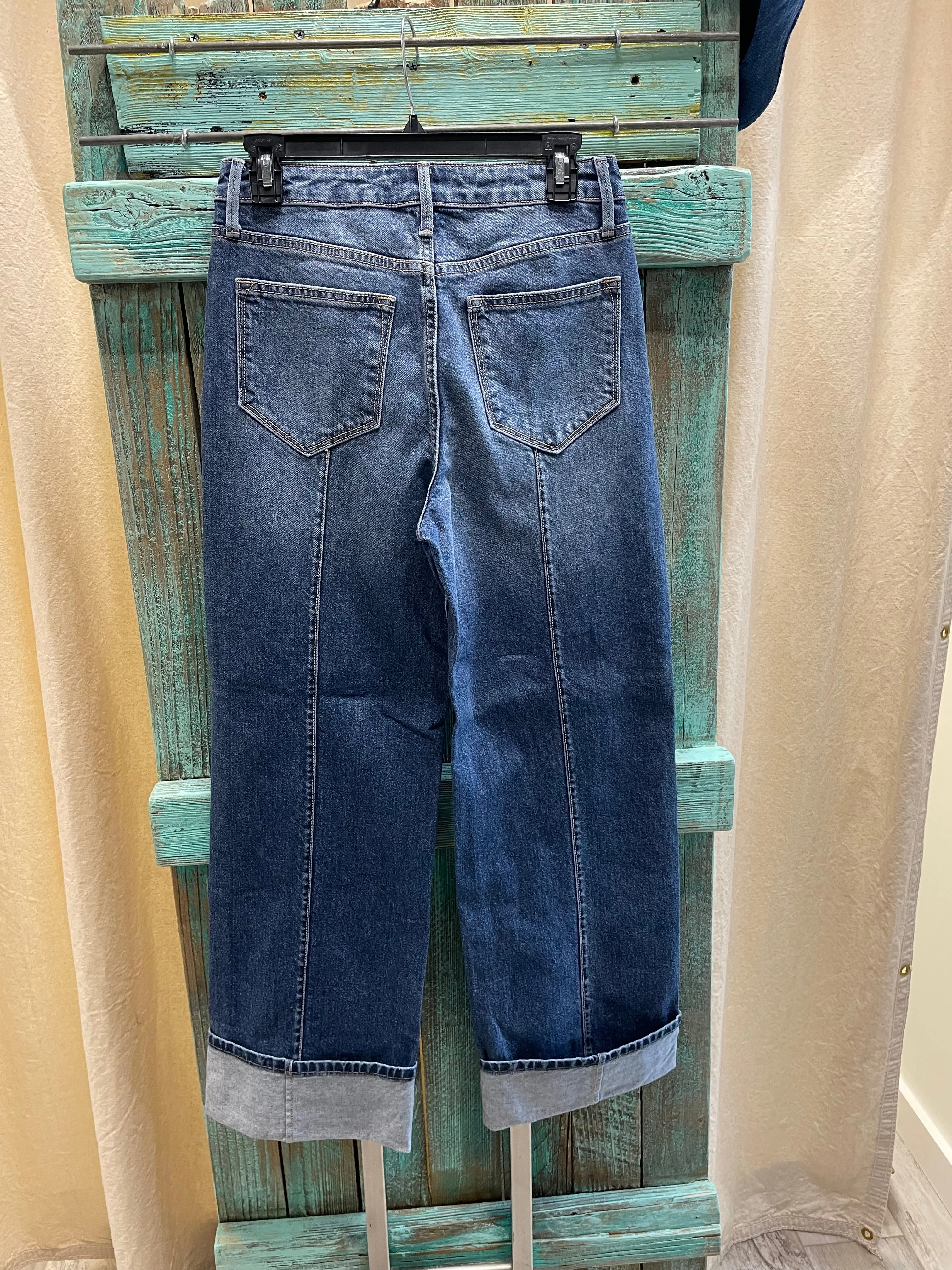 Vintage Pintuck Jean in Dark Wash by Driftwood