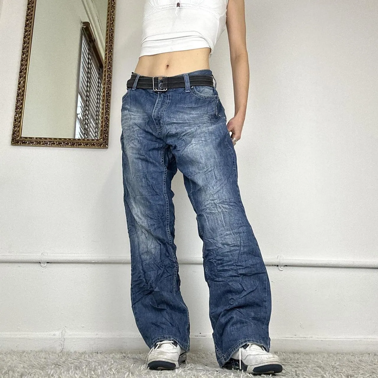 wide leg baggy skate jeans by helix