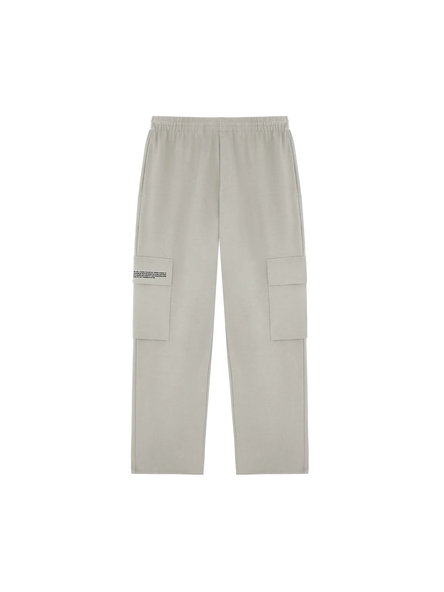 Womens Double Jersey Cargo Track Pants—stone