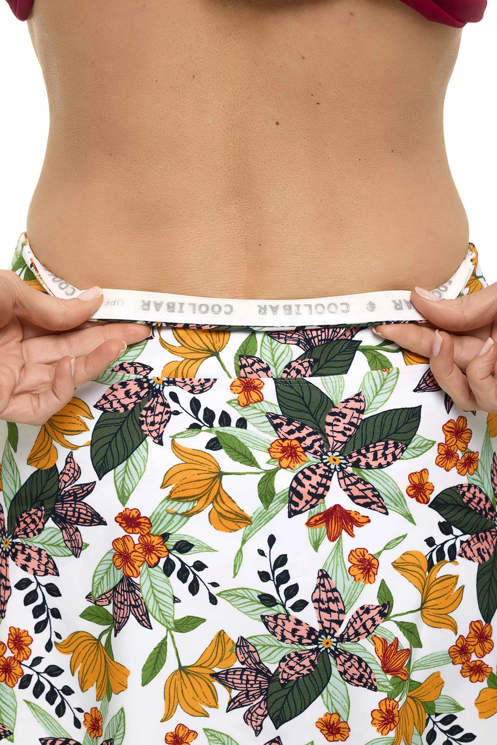 Women's Sandbar Swim Skort | Apricot Crush Floral Paradise